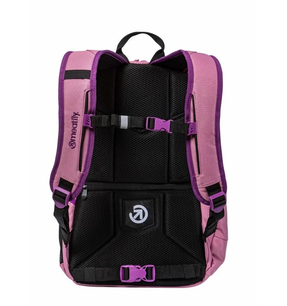 Školní batoh Meatfly Basejumper Dusty Rose/Plum + penál zdarma 22 L 24/25