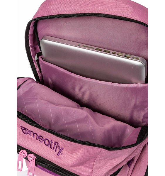 Školní batoh Meatfly Basejumper Dusty Rose/Plum + penál zdarma 22 L 24/25