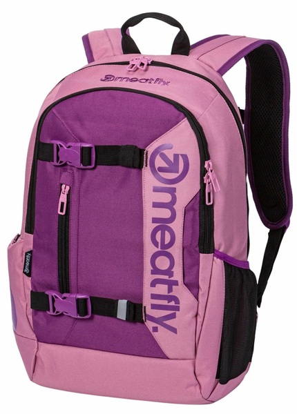 Školní batoh Meatfly Basejumper Dusty Rose/Plum + penál zdarma 22 L 24/25