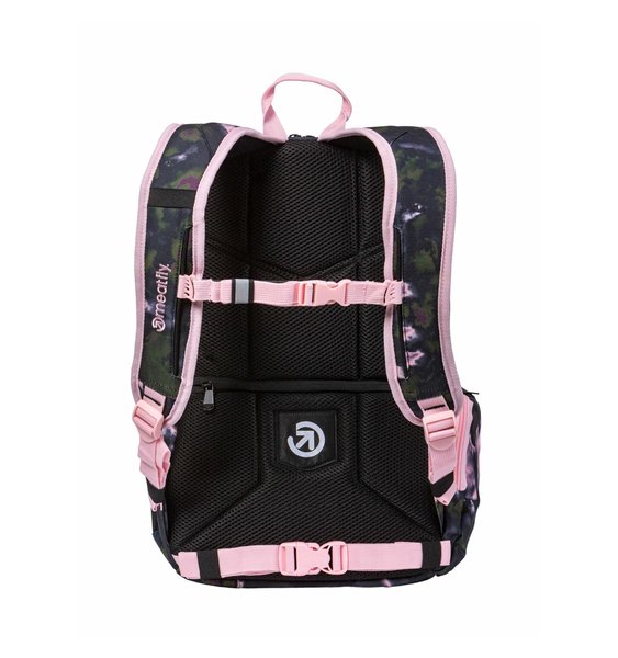 Školní batoh Meatfly Basejumper Storm Camo Pink + penál zdarma 22 L 24/25