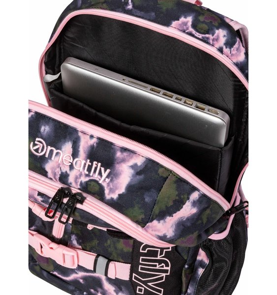 Školní batoh Meatfly Basejumper Storm Camo Pink + penál zdarma 22 L 24/25