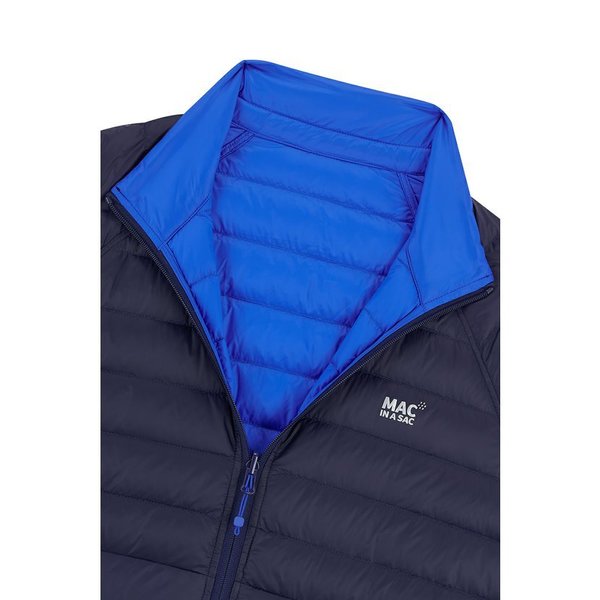 Pánská péřová bunda Mac In a Sac Polar Packable Men's Down Jacket Jet Navy/Saxe Blue 24/25