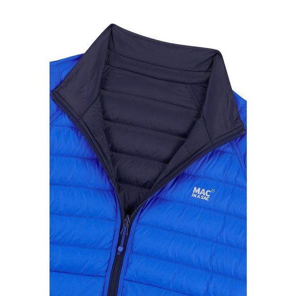 Pánská péřová bunda Mac In a Sac Polar Packable Men's Down Jacket Jet Navy/Saxe Blue 24/25