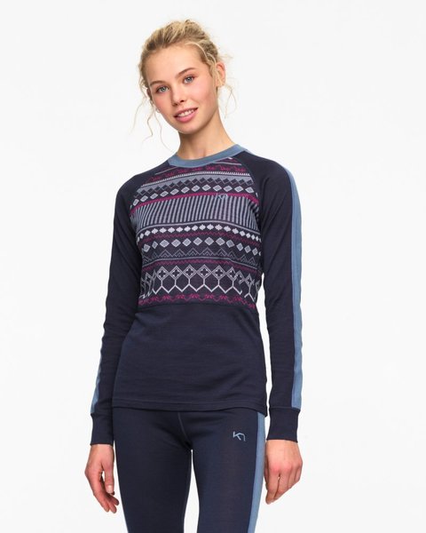 Dámské Merino Triko Kari Traa Tuva Long Sleeve Royal 623124 