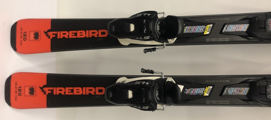 Dětské lyže Blizzard Firebird JR + Marker FDT4.5 120 cm (Testovací lyže)