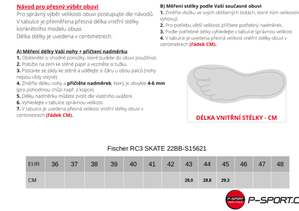 Boty na běžky Fischer RC3 SKATE 22BB-S15621