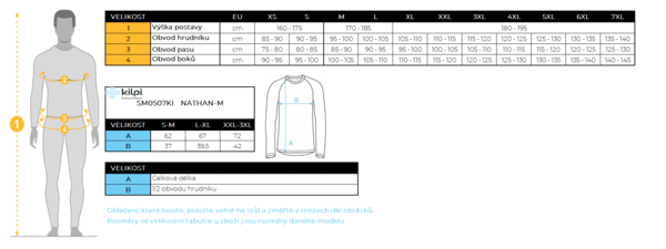 Pánské bezešvé termoprádlo Kilpi NATHAN-M Černá SM0507KIBLK 