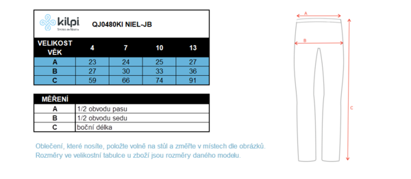 Dětské bezešvé termo prádlo Kilpi NIEL-JB Černé QJ0480KIBLK 