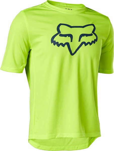 Dětský/Juniorský cyklistický dres FOX Yth Ranger SS Jersey Fluorescent Yellow 29292-130 23/24