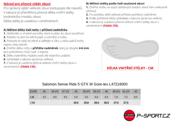 Dámské trailové běžecké boty Salomon Sense Ride 5 GTX W Gore-tex L47216000 24/25