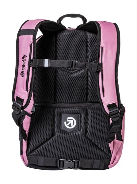 Školní Batoh Meatfly Basejumper, Dusty Rose/Grey, 22 L + penál zdarma 24/25