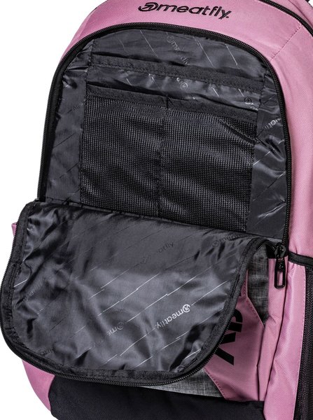 Školní Batoh Meatfly Basejumper, Dusty Rose/Grey, 22 L + penál zdarma 24/25