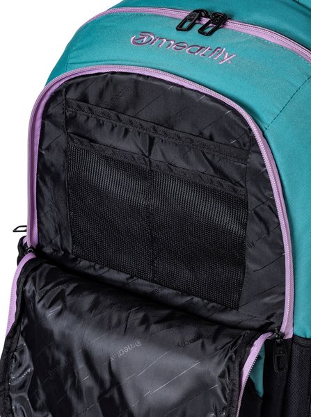 Školní Batoh Meatfly Basejumper, Green Moss/Black, 22 L + penál zdarma 24/25