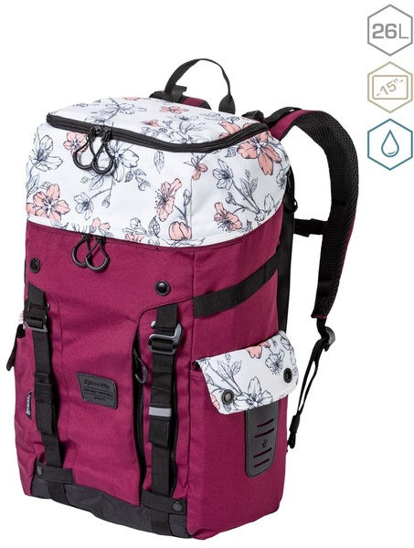 Batoh Meatfly Scintilla, Blossom White/Burgundy, 26 L 24/25