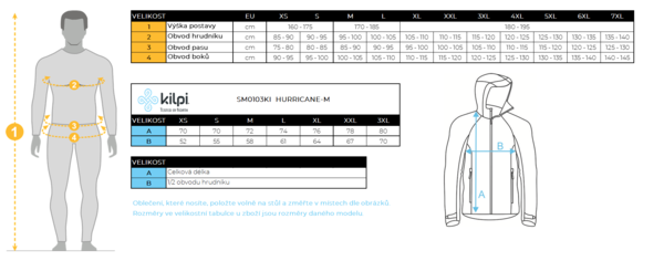 Pánská Outdoorová bunda Kilpi HURRICANE-M Červená SM0103KIRED 23/24