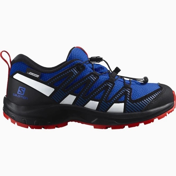 Dětské boty Salomon XA PRO V8 CSWP J Lapis Blue/Black/Fiery Red 471262 23/24