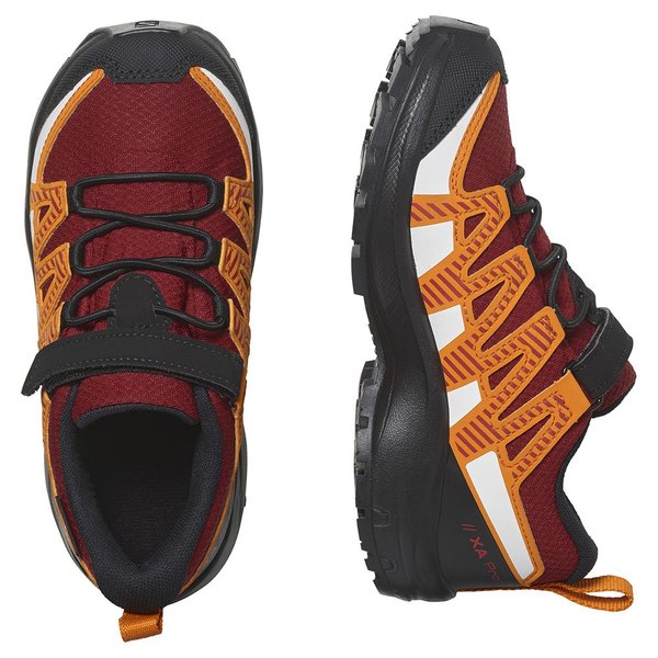 Dětské boty Salomon XA PRO V8 CSWP K Red Dahlia/Black/Orange Pepper 473811 23/24