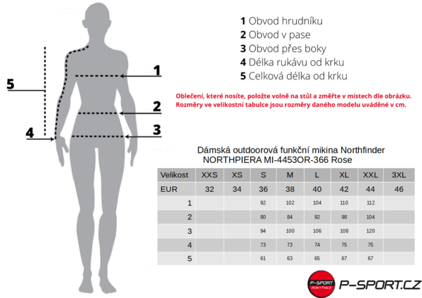 Dámská outdoorová funkční mikina Northfinder NORTHPIERA MI-4453OR-366 Rose 24/25
