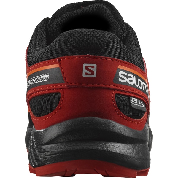 Dětské boty Salomon Speedcross CSWP J Black/Fiery Red/Shocking Orange L47123400 23/24