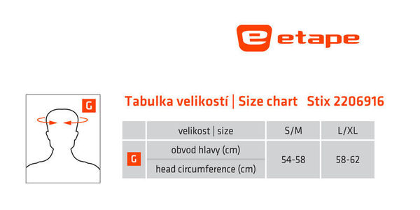 Čelenka Etape STIX černá/žlutá fluo 2206916 24/25