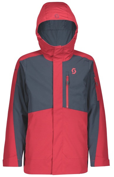 Dětská zimní bunda Scott Jacket JR B Vertic Dryo wine red/blue nights 267526