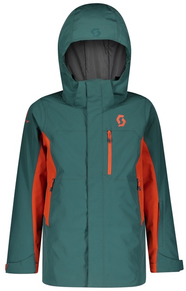 Dětská zimní bunda Scott Jacket JR B Vertic Dryo 10 green/orange 277727