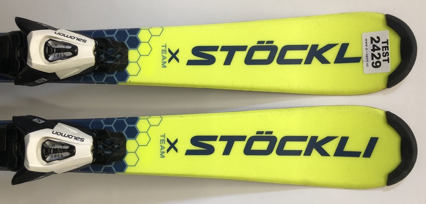 Dětské lyže Stöckli X-Team + C5 GW Demo Yellow/Blue 100 cm (testovací lyže 2429)