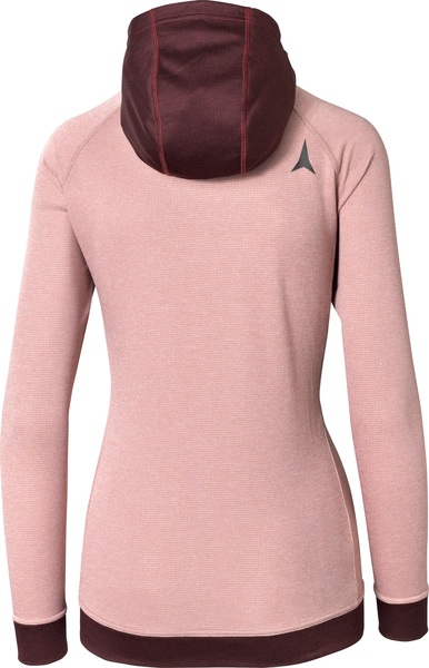 Dámská funkční mikina Atomic W Alps FZ Hoodie Women Dusty Rose/Maroon AP5112820