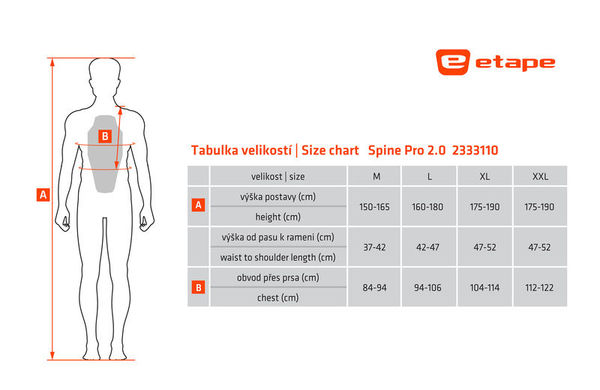 Páteřák/chránič páteře Vesta Etape Spine 2.0 Černá/Zelená 2333110 24/25