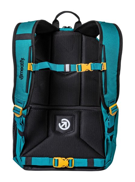 Školní Batoh Meatfly Basejumper Dark Jade/Black 22 L + penál zdarma 24/25