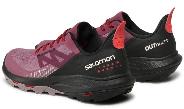 Trekové boty Salomon Outpulse GTX Gore-tex W tulipwood/black/poppy red L41689700 23/24