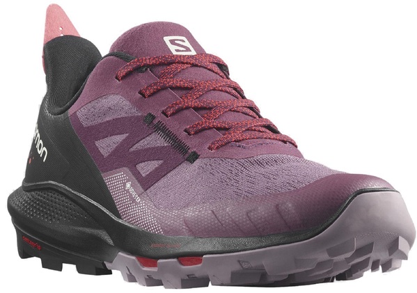 Trekové boty Salomon Outpulse GTX Gore-tex W tulipwood/black/poppy red L41689700 23/24