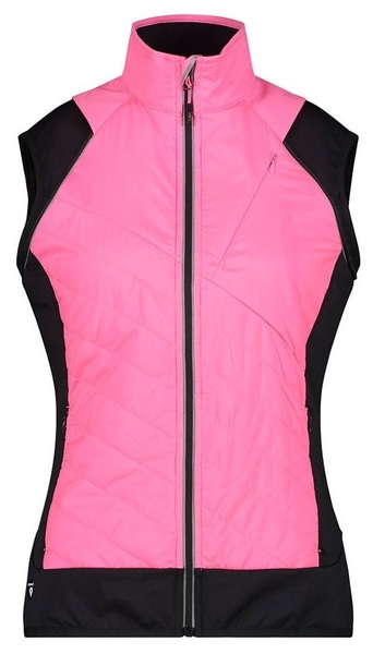 Dámská bunda s odepínacími rukávy  CMP Women's hybrid jacket 30A2276-B351 Pink Fluo 24/25