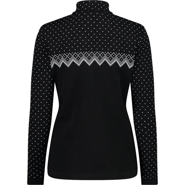 Dámská funkční Mikina CMP Campagnolo Woman Sweat Knitted 7H96301-U901 Black 24/25