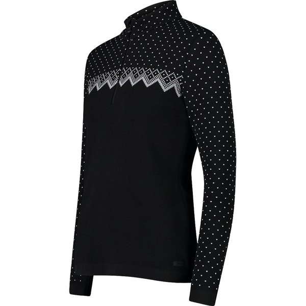 Dámská funkční Mikina CMP Campagnolo Woman Sweat Knitted 7H96301-U901 Black 24/25