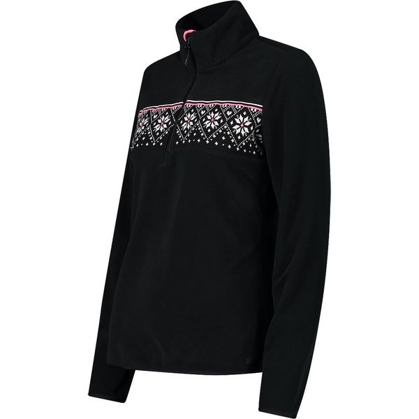 Dámská mikina CMP Campagnolo Woman Sweat Fleece 33J1206-U901 Black 24/25