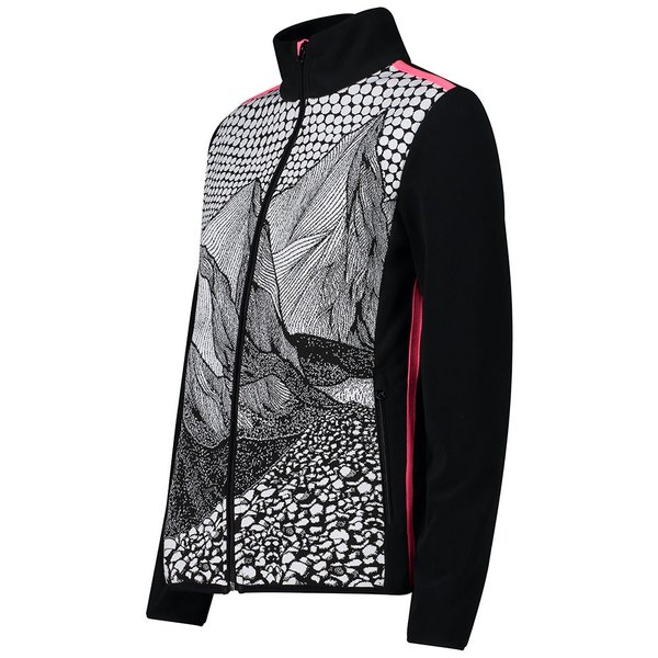 Dámská mikina CMP Campagnolo Woman Sweat Fleece 33J1216-U901 Black 24/25