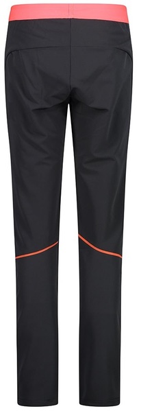 Dámské Softshellové kalhoty CMP Campagnolo Woman Pant Unlimitech stretch 33T2726-53UP  Antracie Red Fluo 24/25