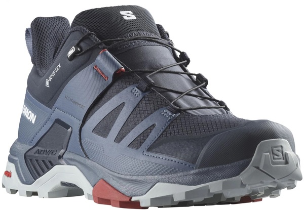 Trekové boty Salomon X ULTRA 4 GTX Gore-Tex Carbon/Bering Sea Pearl/Blue L47376500 24/25