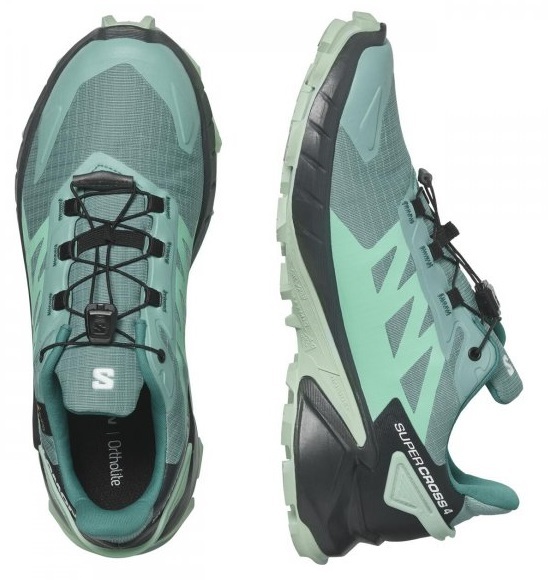 Trailové běžecké boty Salomon Supercross 4 GTX Gore-tex W L47316900 Dusty Turquoise/India Ink/Blue Haze 24/25