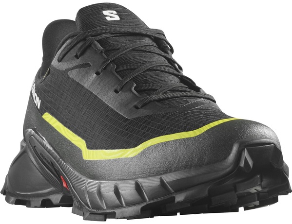 Trailové běžecké boty Salomon Alphacross 5 GTX M Gore-tex L47460400 Black/Peat/Sulphur Spring 24/25