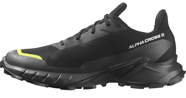 Trailové běžecké boty Salomon Alphacross 5 GTX M Gore-tex L47460400 Black/Peat/Sulphur Spring 24/25