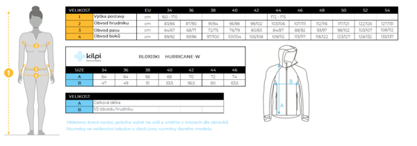 Dámská outdoorová bunda Kilpi HURRICANE-W Růžová TL0103KIPNK 24/25