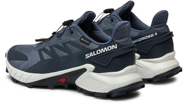 Trailové běžecké boty Salomon Supercross 4 GTX Gore-tex M L47462300 Grisaille/White/Carbon 24/25