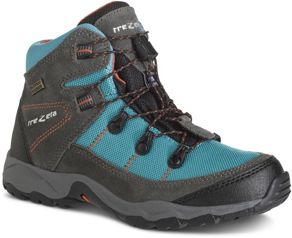 Dětské kotníkové trekové boty Trezeta TREZETA Twister Wp Jr 10722215 Teal/Orange 24/25