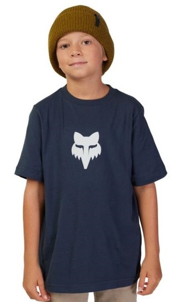 Dětské/Juniorské Triko Fox Yth Fox Legacy Ss Tee Midnight Blue 31819-329 24/25