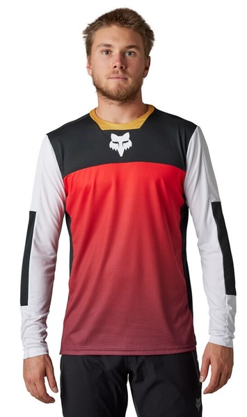 Cyklistický Dres Fox Defend Ls Jersey Aurora Black/White 31028-018 24/25