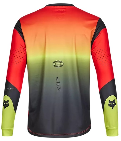 Dětský/Juniorský cyklistický dres Fox Yth Ranger Ls Jersey Revise Red/Yellow 33067-080 24/25