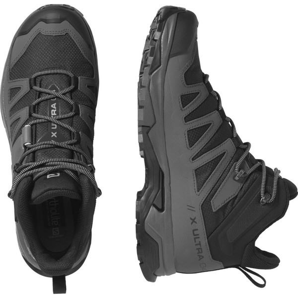 Trekové boty Salomon X ULTRA 4 MID WIDE GTX Gore-Tex Black/Magnet L41294600 24/25