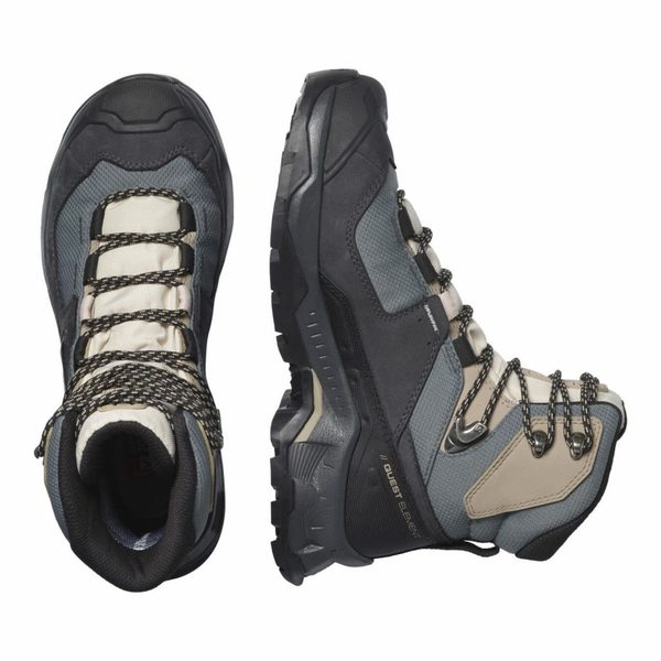 Dámské trekové boty Salomon Quest Element GTX Gore-tex W Ebony/Rainy Day/Stormy Weather L41457400 24/25